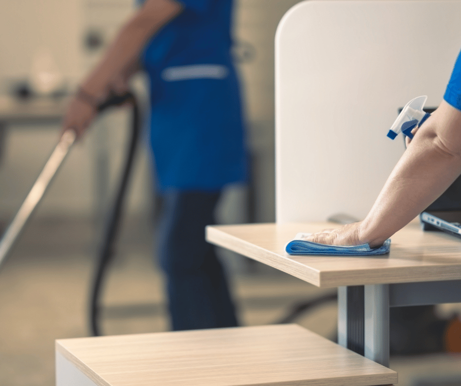 Image of commercial office cleaning